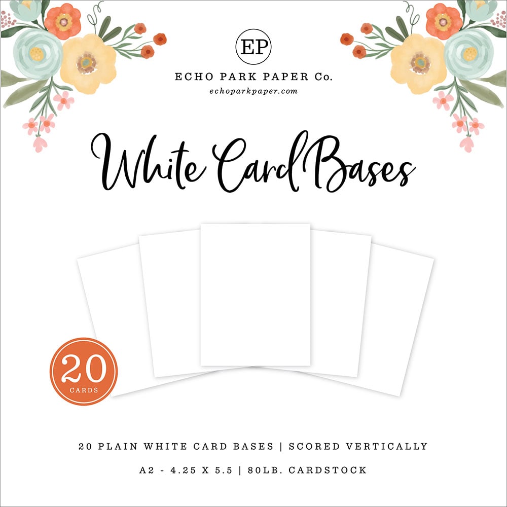 Echo Park A2 Scored Vertical Card Base Kit epcb102