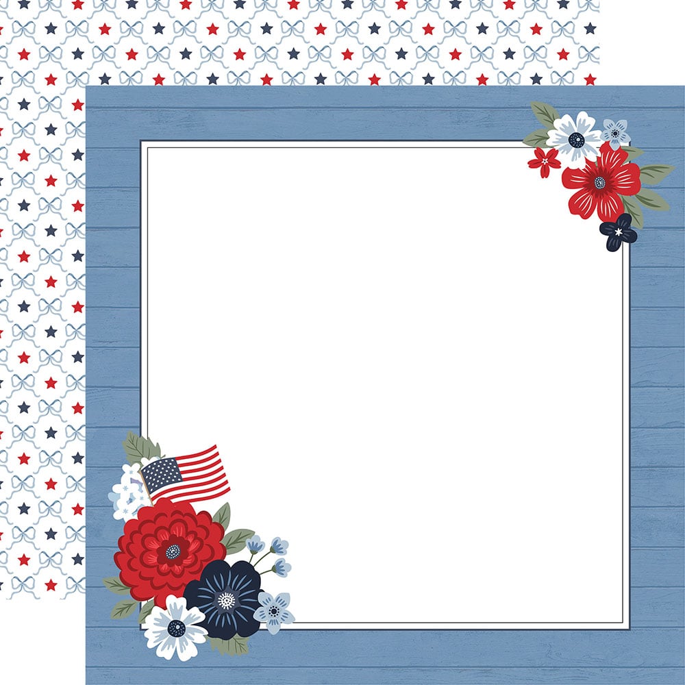 Echo Park All American 12 x 12 Collection Kit all501016 Patriotic Frame