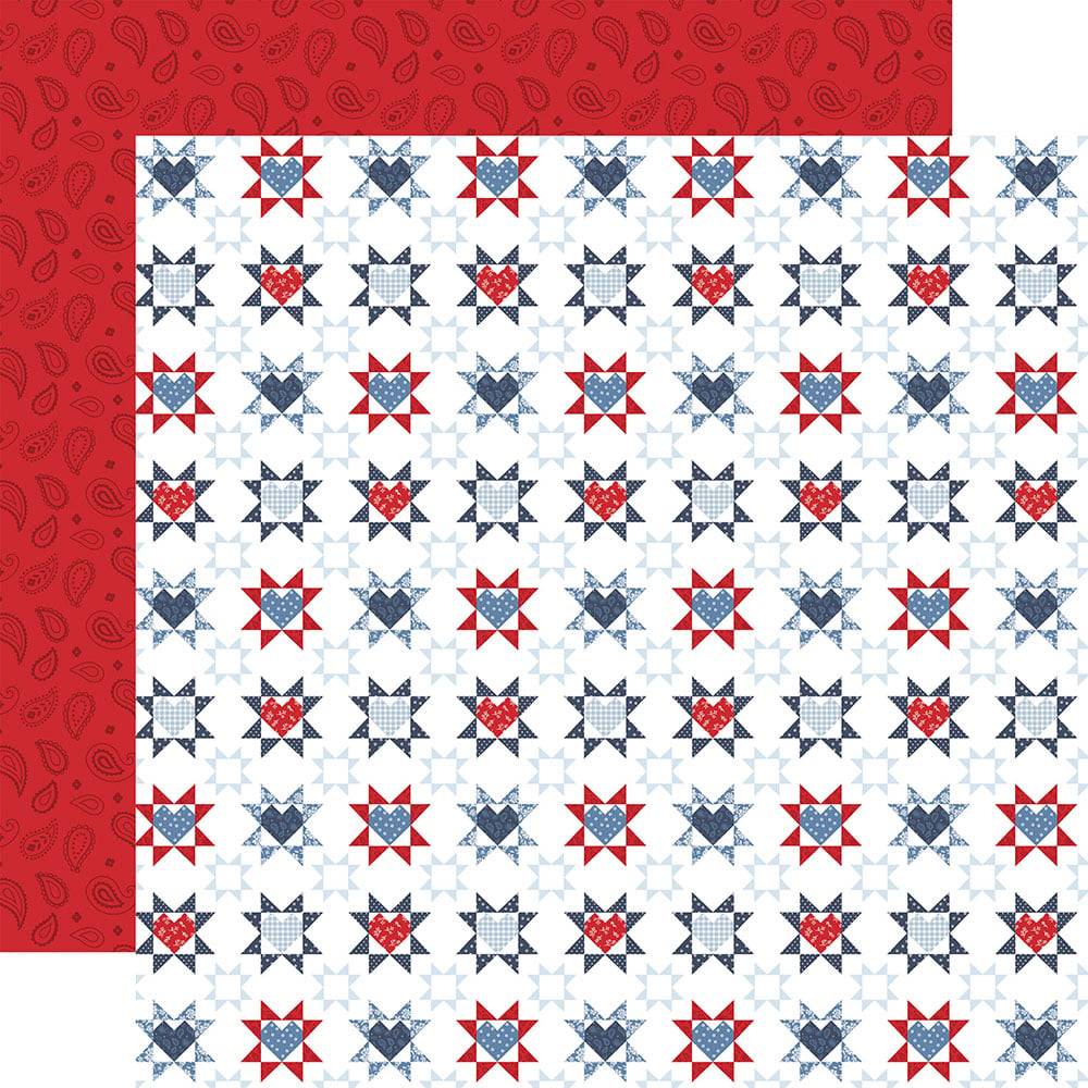 Echo Park All American 12 x 12 Collection Kit all501016 Patriotic Quilt
