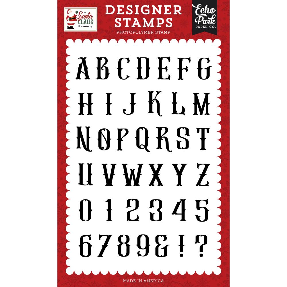Echo Park Antique Alphabet Clear Stamps sc457045
