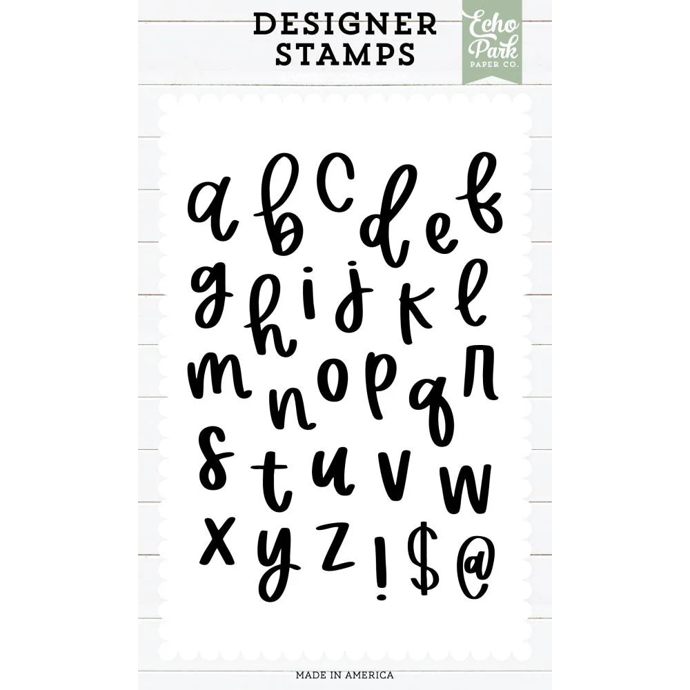 Echo Park Ashley Alphabet Stamps And Dies Bundle epstamp185
