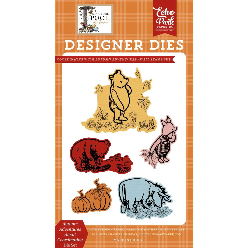 Echo Park Autumn Adventures Await Clear Stamps And Dies Bundle