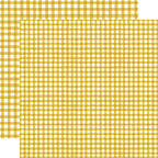 Echo Park Autumn Watercolor Gingham 12 x 12 Collection Kit wga522016 Mustard