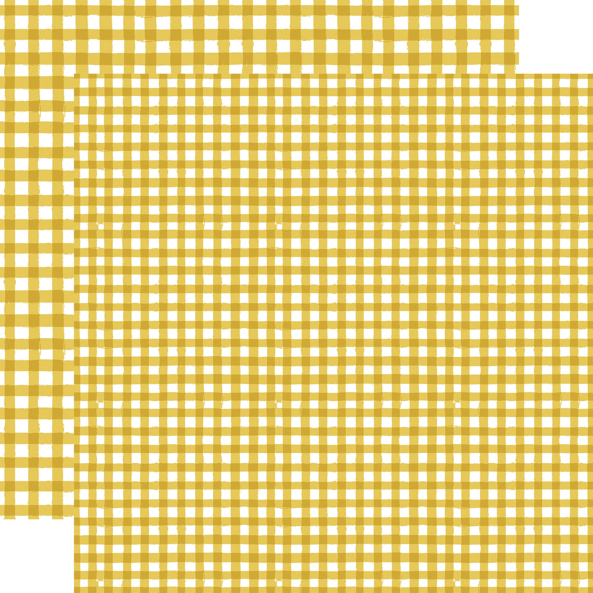 Echo Park Autumn Watercolor Gingham 12 x 12 Collection Kit wga522016 Mustard