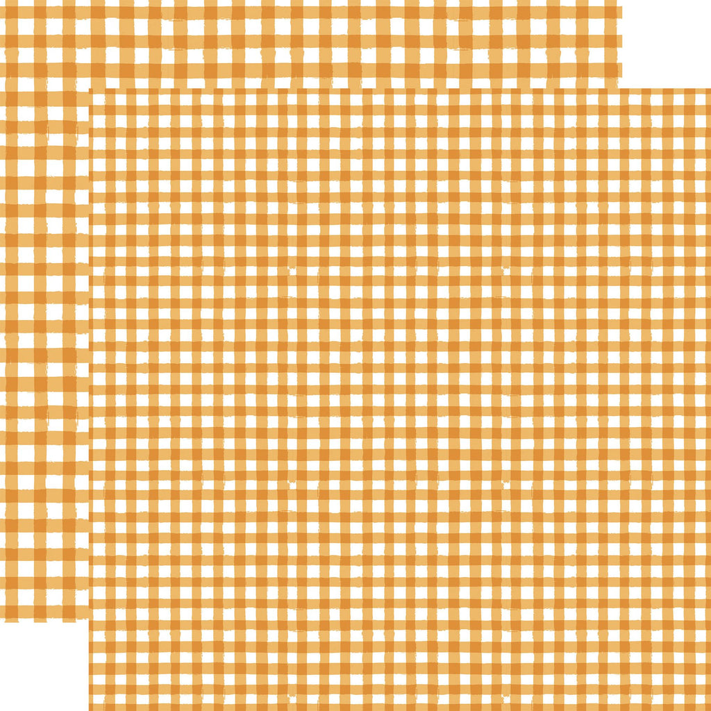 Echo Park Autumn Watercolor Gingham 12 x 12 Collection Kit wga522016 Peach