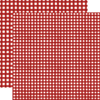 Echo Park Autumn Watercolor Gingham 12 x 12 Collection Kit wga522016 Red