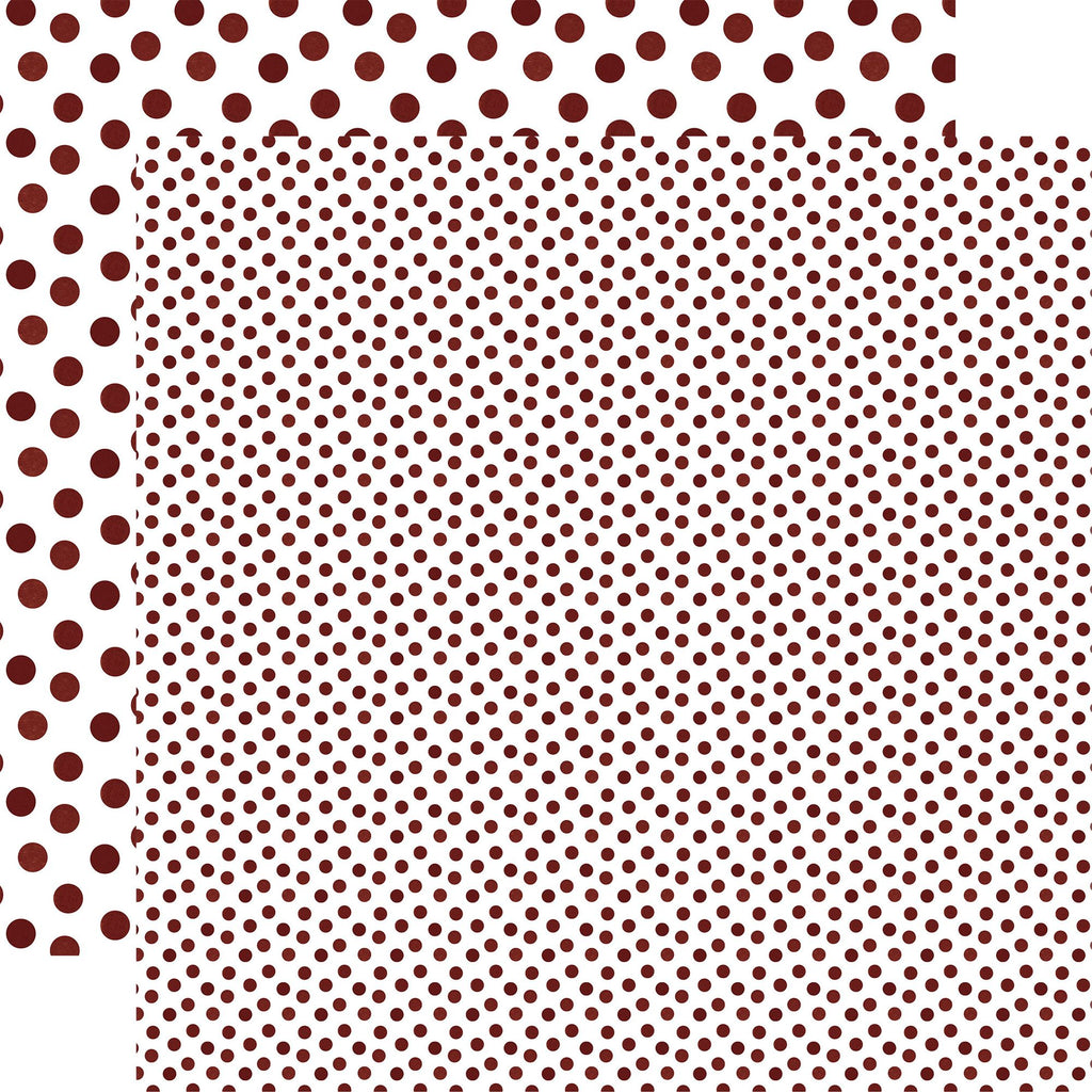 Echo Park Autumn Watercolor Polka Dots 12 x 12 Collection Kit wda535016 Burnt Red