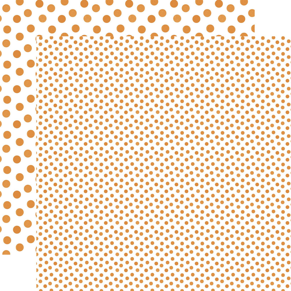 Echo Park Autumn Watercolor Polka Dots 12 x 12 Collection Kit wda535016 Peach