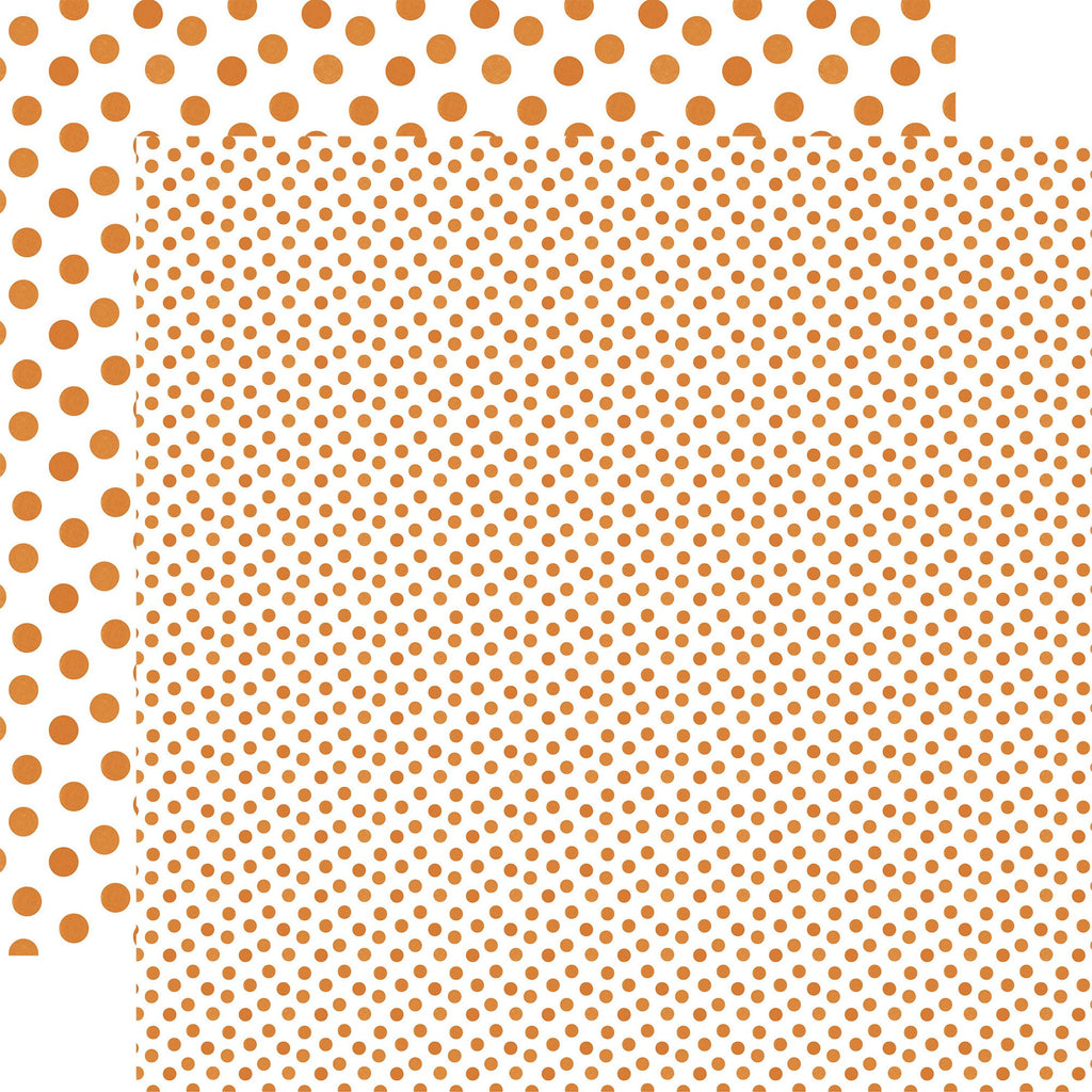 Echo Park Autumn Watercolor Polka Dots 12 x 12 Collection Kit wda535016 Rust Orange