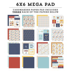 Echo Park Baby On Board Boy 6 x 6 Mega Paper Pad bob415031 Detailed Product Image