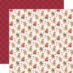 Echo Park Baking Christmas Cheer 12 x 12 Collection Kit bcc516016 Cheerful Gingerbread