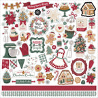 Echo Park Baking Christmas Cheer 12 x 12 Collection Kit bcc516016 Element Stickers