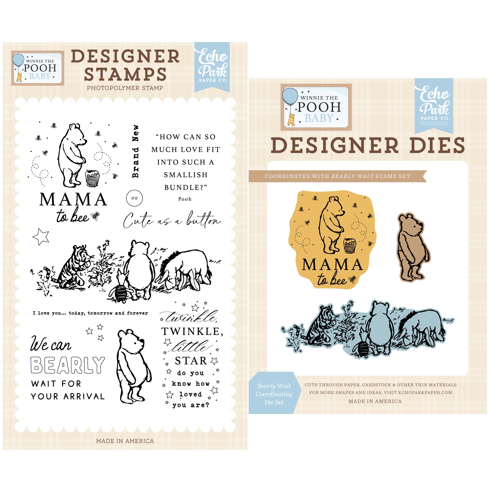Echo Park Bearly Wait Stamps And Dies Bundle