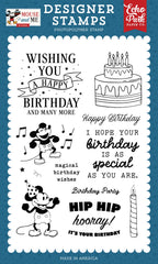 Echo Park Birthday Party Mouse Clear Stamps And Dies Bundle MMB509046 Clear Stamps Alone