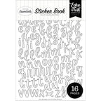 Echo Park Black And White Alpha Sticker Book bwe525029