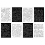 Echo Park Black And White Alpha Sticker Book bwe525029 Alphabet Fonts
