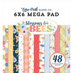 Echo Park Blossoms And Bees 6 x 6 Mega Paper Pad blb413031