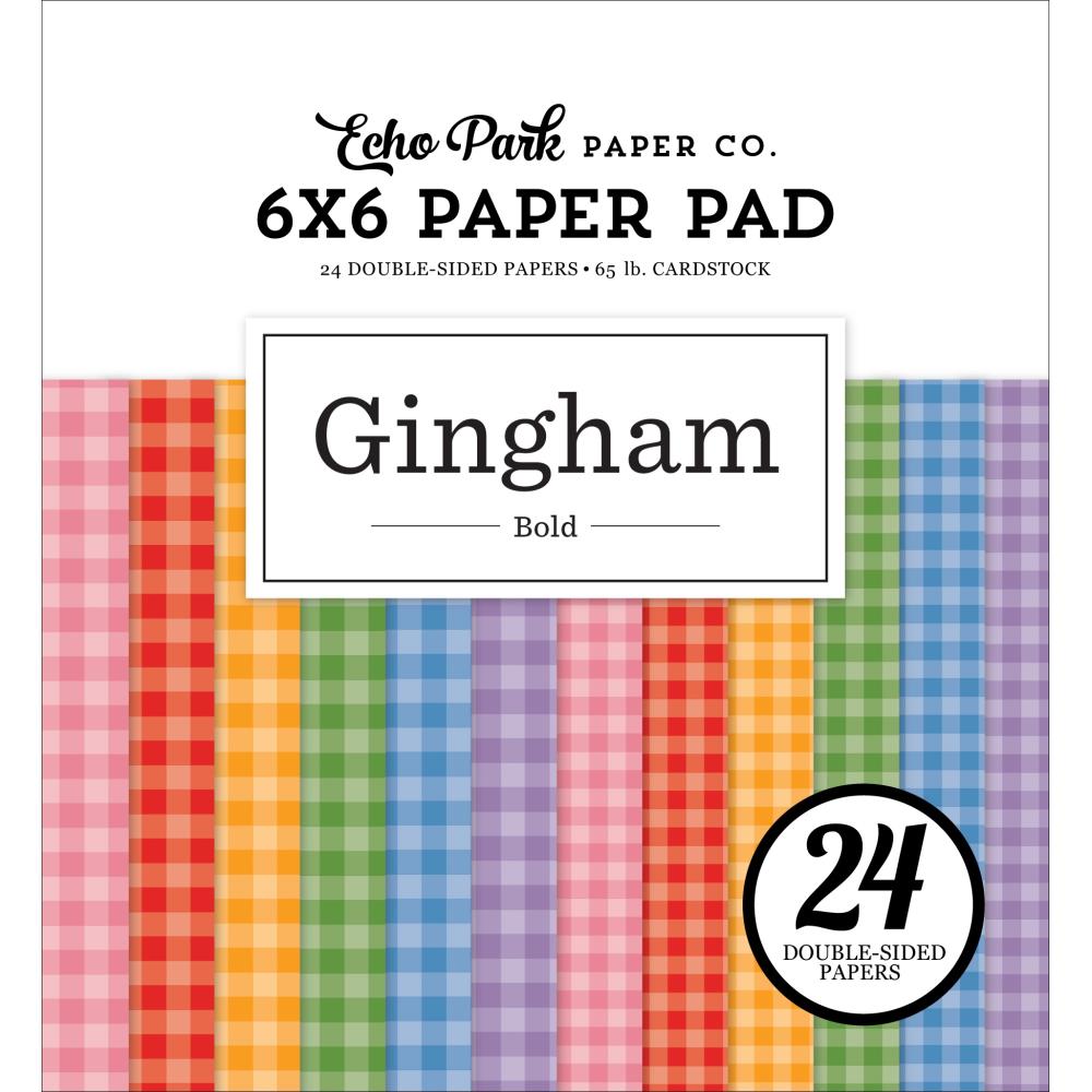 Echo Park Bold Gingham 6 x 6 Paper Pad blg417023
