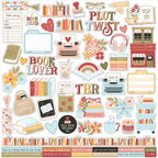 Echo Park Bookish 12 x 12 Collection Kit bsh475016 Cardstock Stickers
