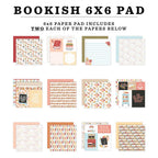 Echo Park Bookish 6 x 6 Paper Pad bsh475023 Detailed Images