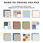 Echo Park Born To Travel 6 x 6 Paper Pad btt425023 Alternate View