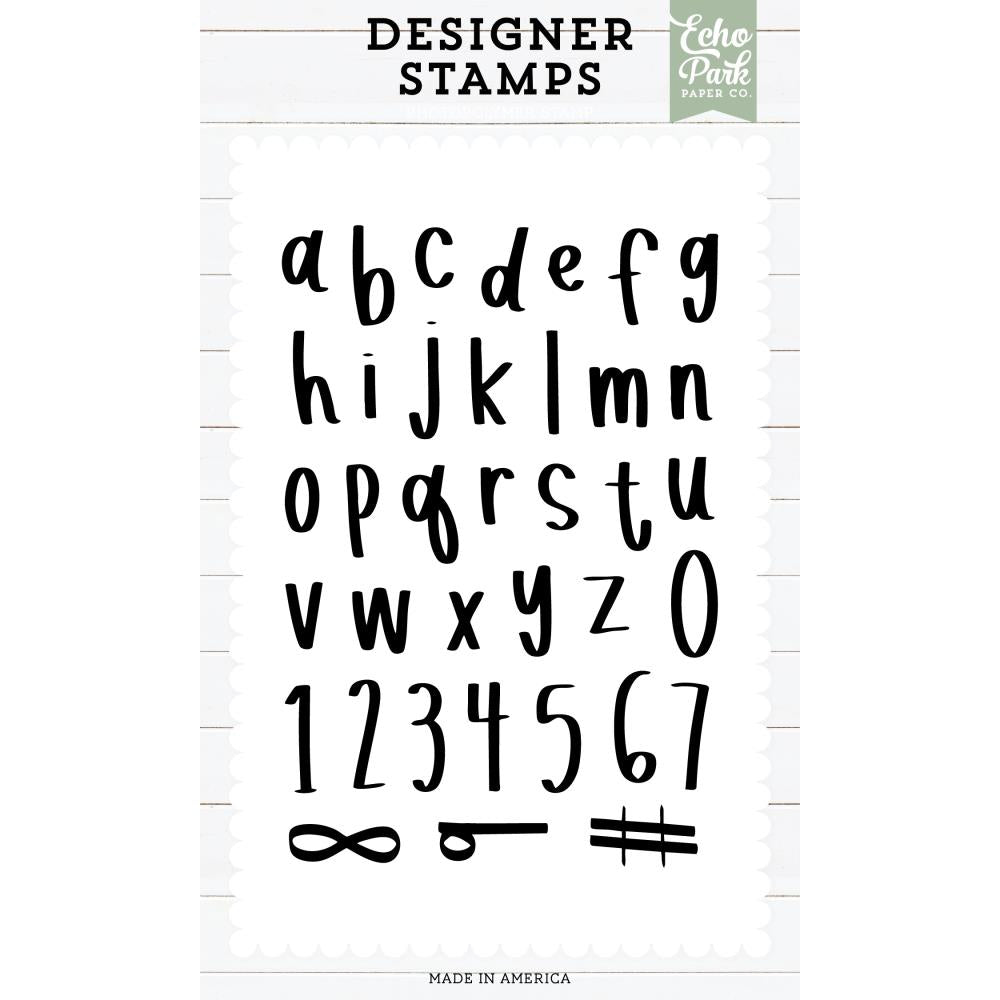 Echo Park Brinnley Alphabet Clear Stamps epstamp188