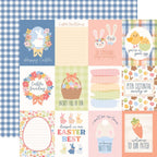 Echo Park Bunnies And Baskets 12 x 12 Collection Kit bub412016 3X4 Journaling Cards