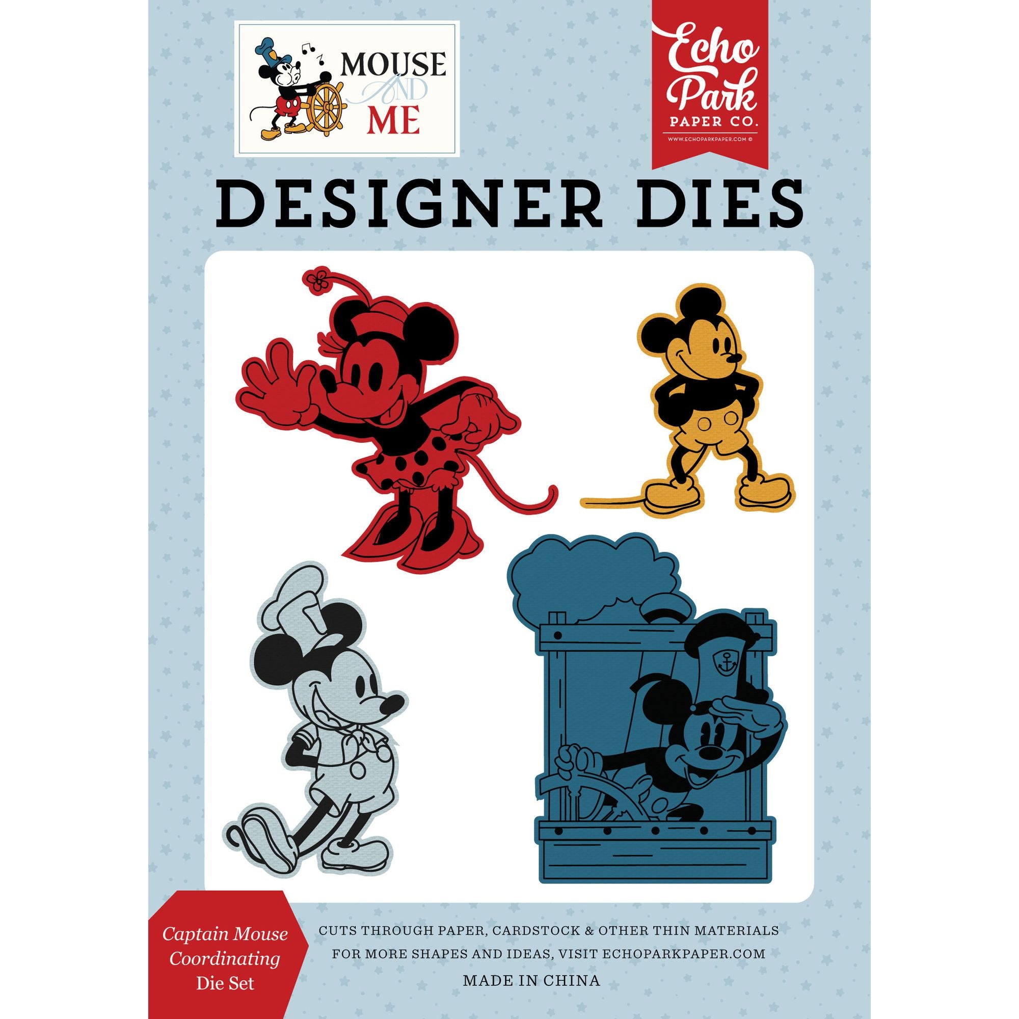 Echo Park Captain Mouse Clear Stamps And Dies Bundle MAM487043 Captain Mouse Coordinating Dies