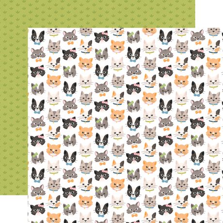Echo Park Cat Lover 12 x 12 Collection Kit cl506016 Feline Heads