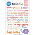 Echo Park Celebration Phrases Sticker Book cep533029