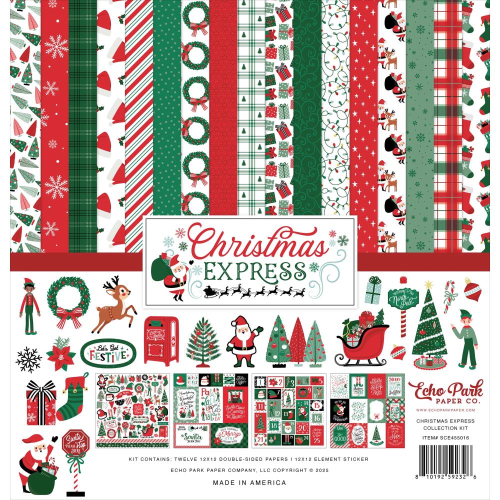 Echo Park Christmas Express 12 x 12 Collection Kit sce455016