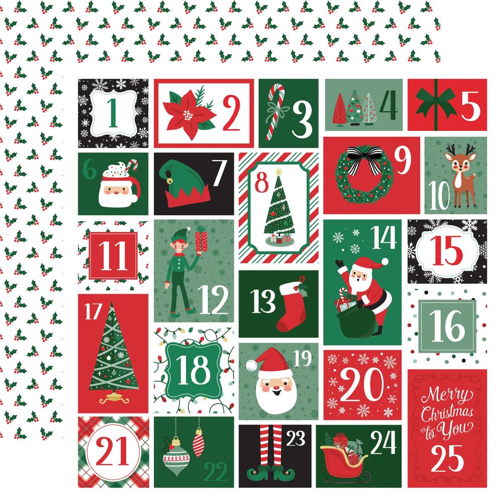 Echo Park Christmas Express 12 x 12 Collection Kit sce455016 Christmas Countdown