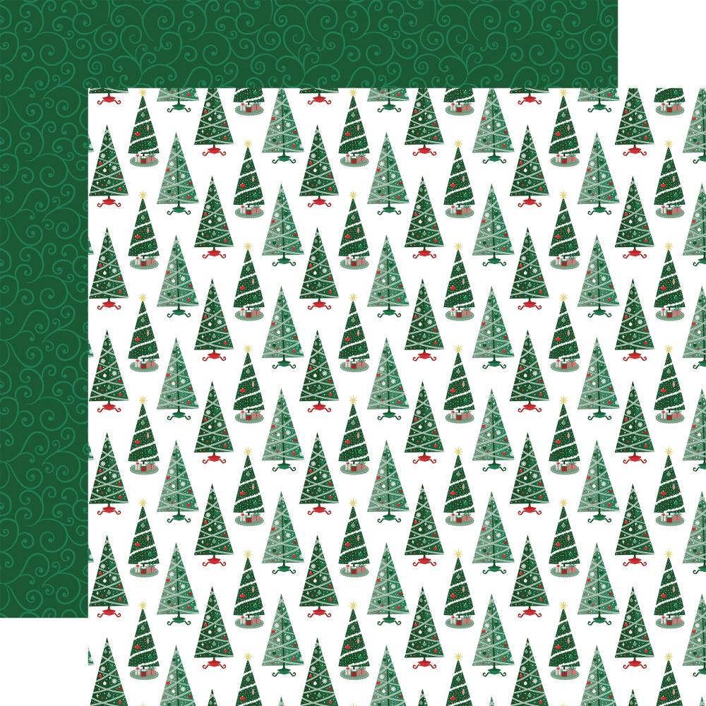 Echo Park Christmas Express 12 x 12 Mega Bundle sce455050 Decorated Trees