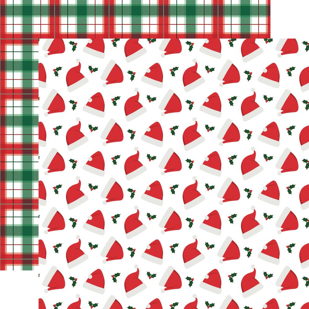 Echo Park Christmas Express 12 x 12 Mega Bundle sce455050 Santa Claus Hats