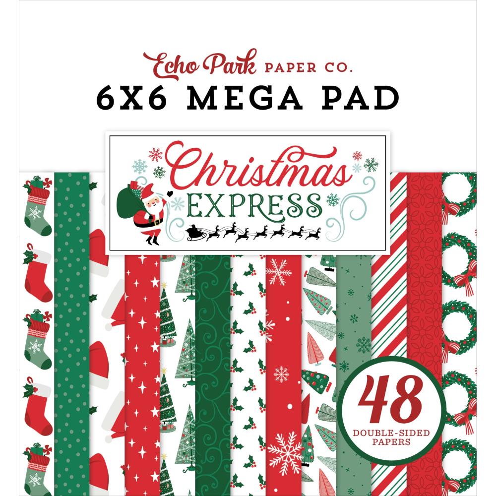 Echo Park Christmas Express 6 x 6 Mega Paper Pad sce455031