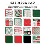 Echo Park Christmas Express 6 x 6 Mega Paper Pad sce455031 Detailed View