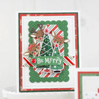 Echo Park Christmas Express 6 x 6 Paper Pad sce455023 Be Merry Card