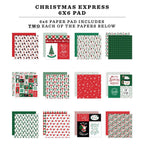 Echo Park Christmas Express 6 x 6 Paper Pad sce455023 Detailed Image