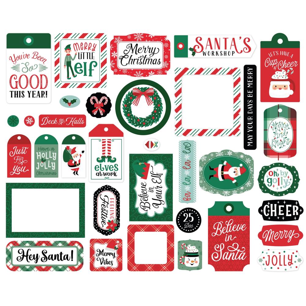 Echo Park Christmas Express Frame And Tags sce455025 Product Image