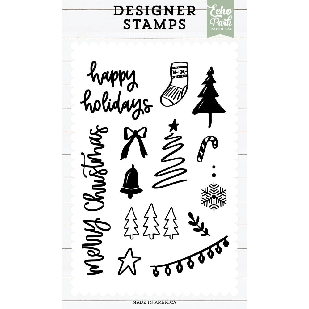 Echo Park Christmas Icons Marker Clear Stamps epstamp204
