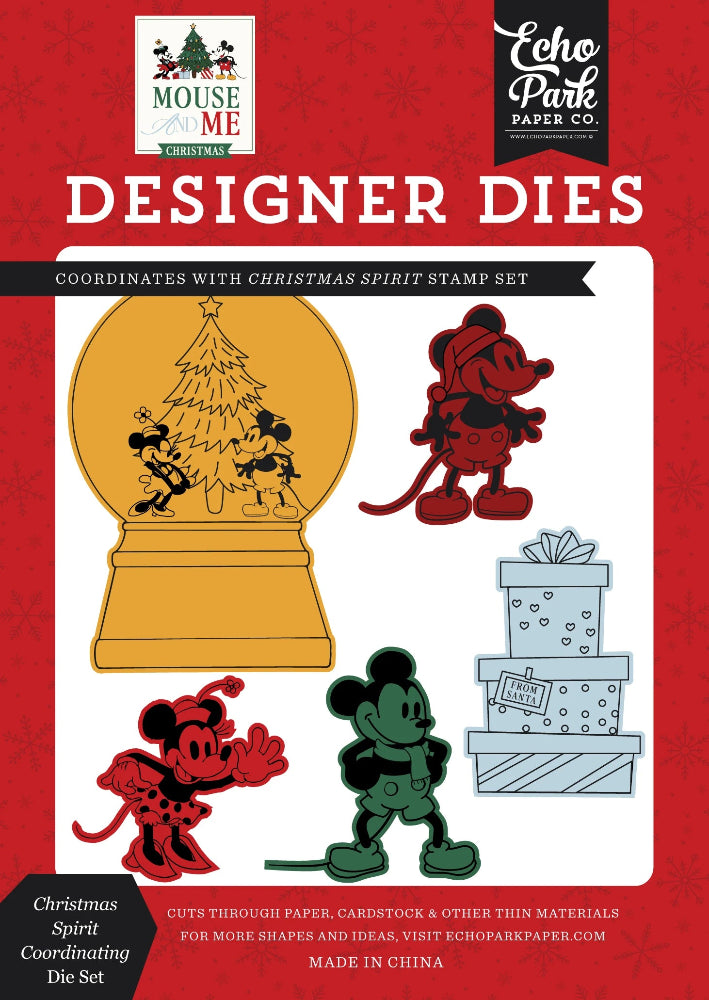 Echo Park Christmas Spirit Clear Stamps And Dies Bundle MMC520045 Die Set Alone
