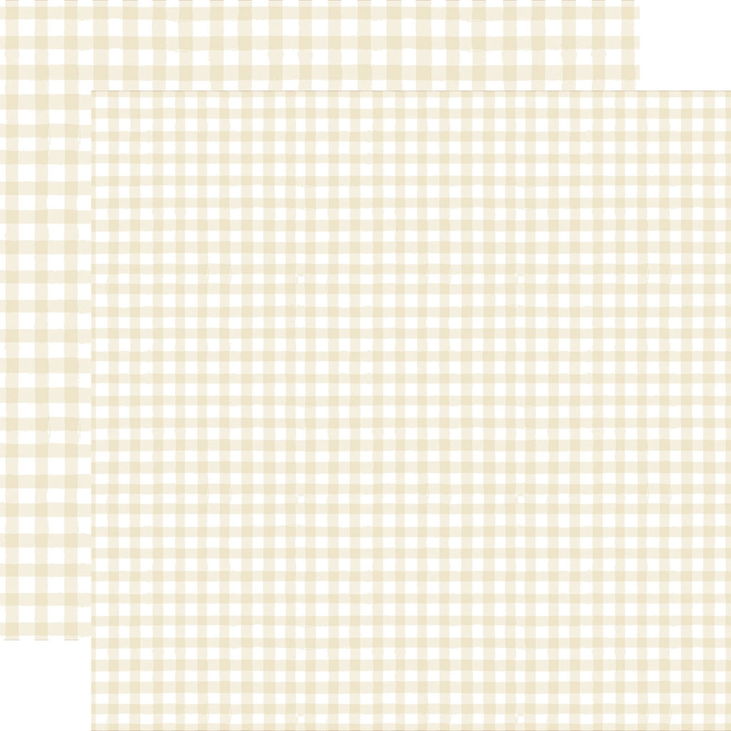 Echo Park Christmas Watercolor Gingham 12 x 12 Collection Kit wgc524016 Cream
