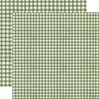 Echo Park Christmas Watercolor Gingham 12 x 12 Collection Kit wgc524016 Olive