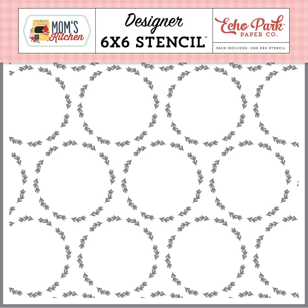 Echo Park Circle Of Sprigs 6 x 6 Stencil mk470033