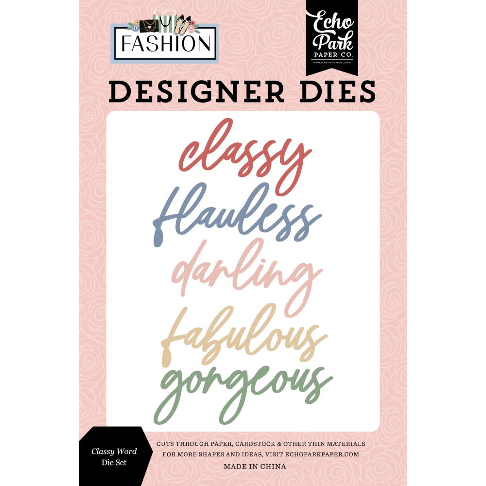 Echo Park Classy Word Dies fsh445041