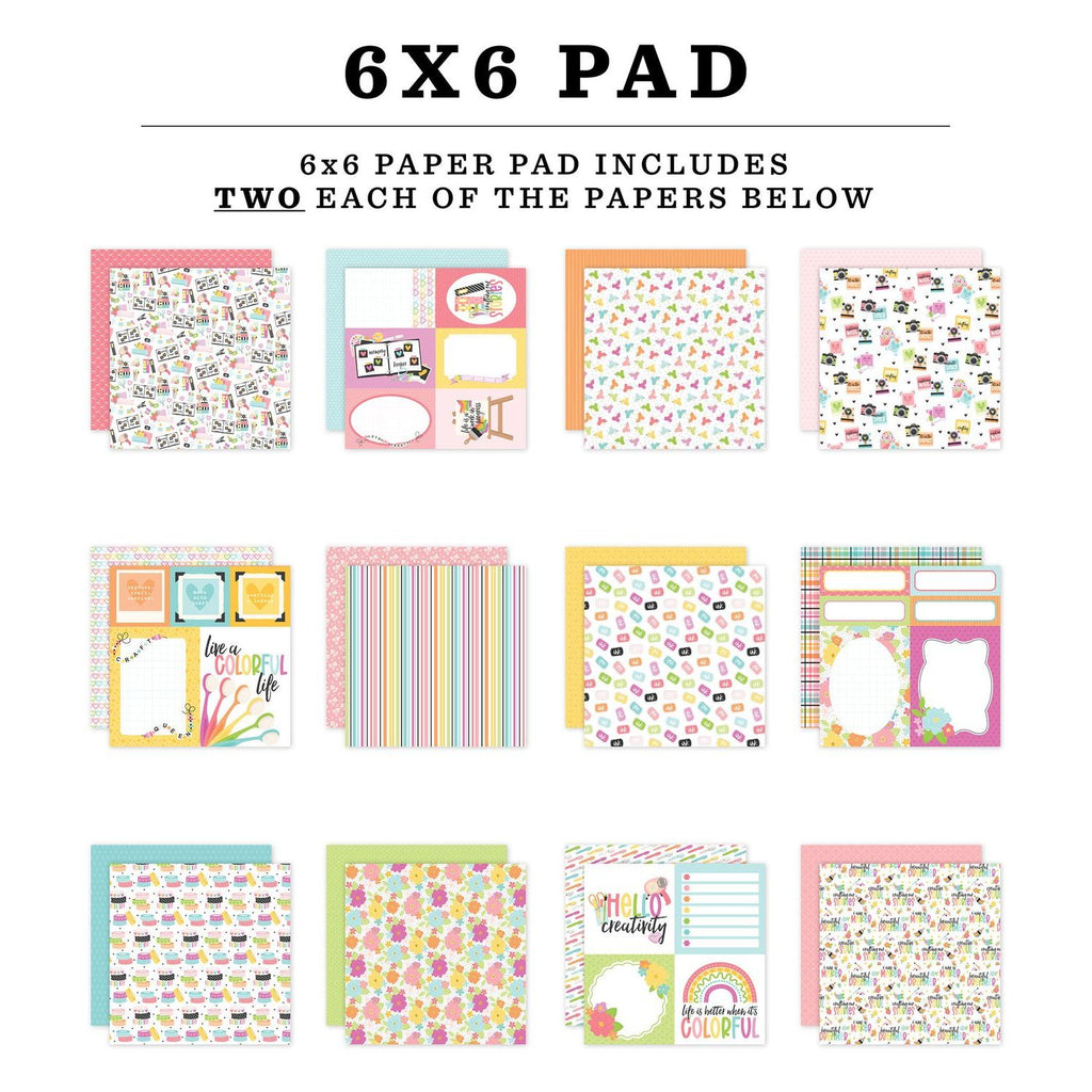 Echo Park Craft Room 6 x 6 Paper Pad crm492023 Product Image
