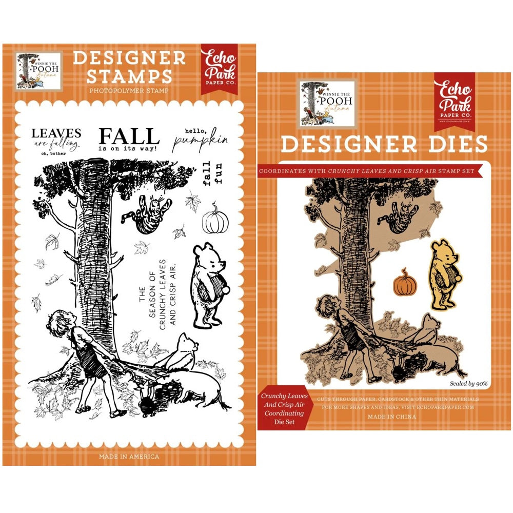 Echo Park Crunchy Leaves And Crisp Air Clear Stamps And Dies Bundle