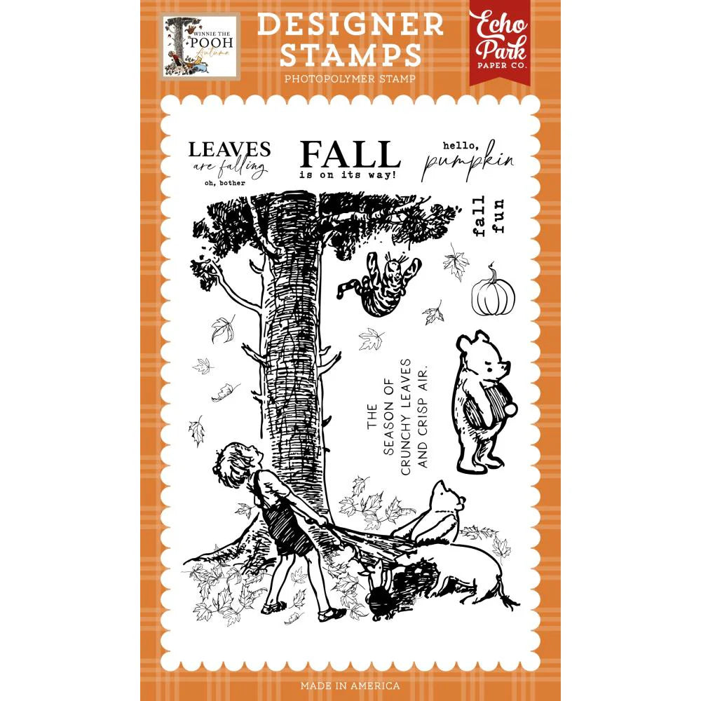 Echo Park Crunchy Leaves And Crisp Air Clear Stamps And Dies Bundle wpa453047
