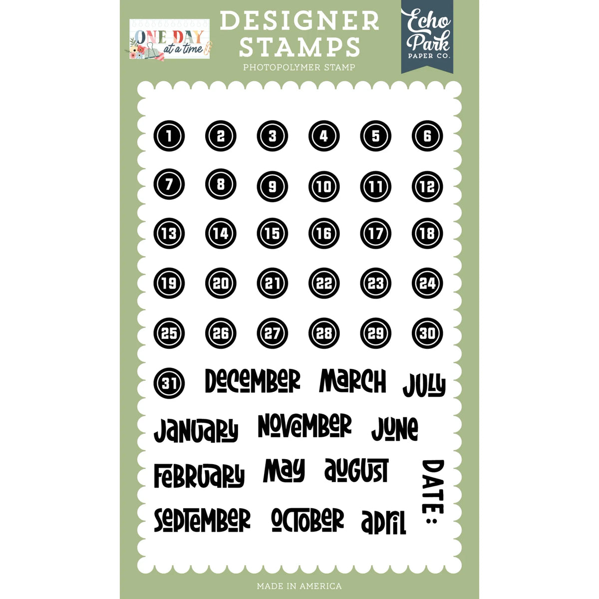 Echo Park Date Clear Stamps odt546045