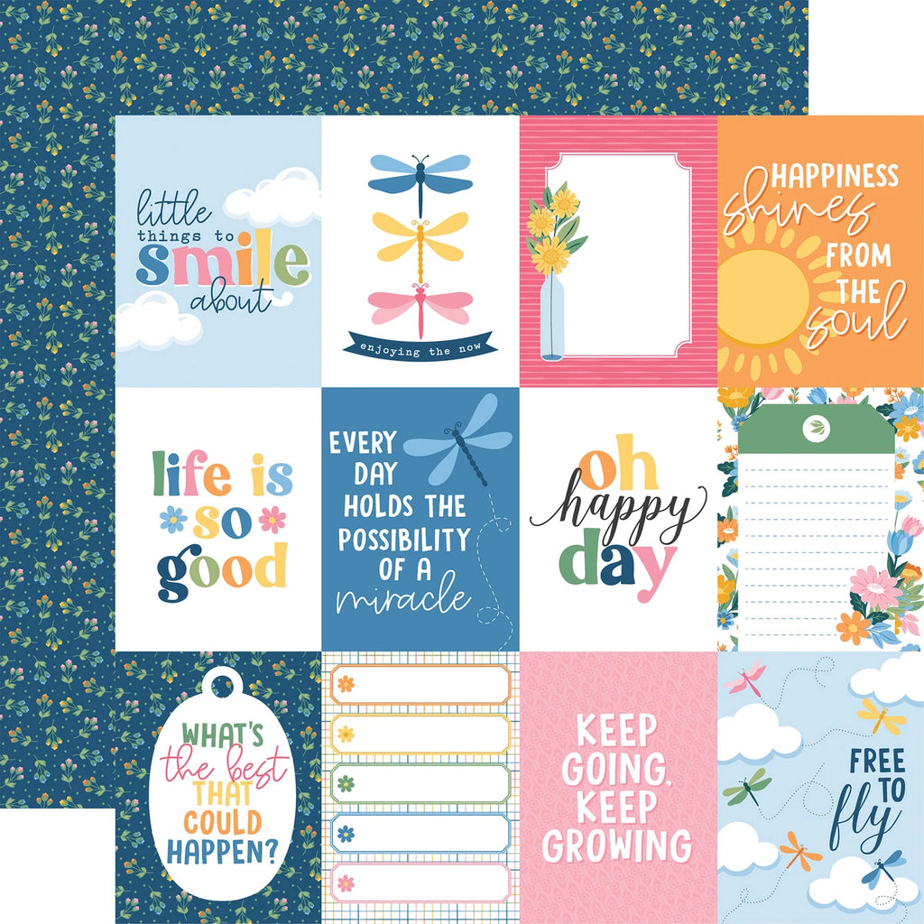 Echo Park Dragonfly 12 x 12 Collection Kit dgf547016 Encouraging Sentiments